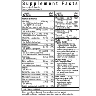 MENS' ONE 40+ WHOLE FOOD-BASED MULTIPLE